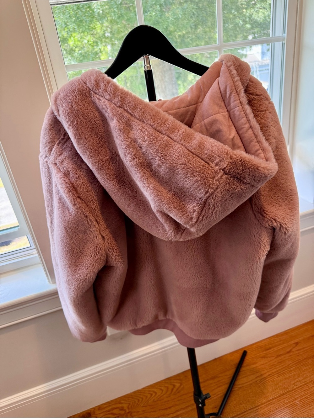 Women’s Arhleta Plush Zip-Up Hoodie Jacket - Dusty Pink M EUC - Picture 3 of 11